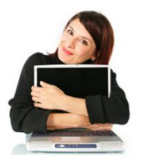 Teacher Embrace Computer